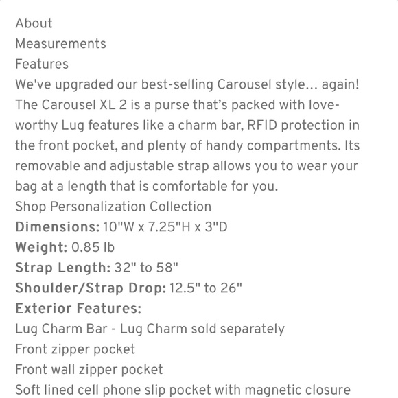 NEW with Tags‼️LUG~Carousel XL 2~Wildflower Multi~New with tags - Picture 11 of 16